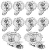 Mum Tutucular 10 PCS Noel Konik Mumlar Metal Klipsi Demir Xmas Mum İfadesi Klipler