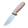 Wysokiej jakości prosty nóż stały nóż ostrza 14c28N stalowy kamienne mycie ostrze micarta rączka przetrwania na zewnątrz nóż polowania knify knig