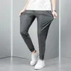 Pantaloni da uomo Pantaloni sportivi tinta unita Sciolti Coulisse dritta Nono con tasche elastiche in vita Lunghezza caviglia traspirante per tutti i giorni