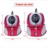 Carriers 2020 New Out Double Shoulder Portable Travel Backpack Outdoor Pet Dog Carrier Bag Pet Dog Front Bag Mesh Backpack Head wholesale