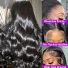 Perruque Lace Frontal Wig naturelle Body Wave 250% HD, 40 pouces, 13x6, 13x4, 5x5, sans colle, prête à l'emploi