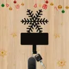 Hooks Helloyoung Metal Snowflake Hook Key Belt Hanging Paraply Wall Decoration Christmas Scene Decor Festivals R