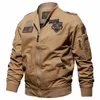 Giacca tattica da uomo Autunno Cott Bomber Jacket Cappotto da uomo Casual Air Force Flight US Army Primavera Outwear Taglia 4XL Chaqueta Hombre Z4qa #