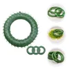 Decorative Flowers Macrame Rings Christmas Plastic Garland Wedding Supplies Round Shaped Wreath Rack