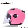 Motorhelmen Nieuwe Ridder Veiligheidsbescherming Jiekauble Lens Half Gezicht Motorhelm Van Abs Pc Maat M L Xl Xxl Drop Delivery Auto Otp7I