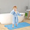 Tappetini da bagno Tappetino antiscivolo Extra lunghi con ventosa Doccia per bambini Bagno Antimuffa Lavabili in lavatrice