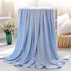 Blankets Ice Blanket Super Soft Breathable For Summer Skin-friendly Cozy Home Accessory Washable Solid Color Decorative Throw