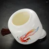 Bottiglie di stoccaggio Vaso bianco in ceramica di alta qualità Contenitore per cosmetici per gioielli Caramelle per la casa Chicchi di caffè con noci Decorazione per bottiglia sigillata