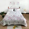 Bedspread Set Washed Cotton Bed Cover Pillowcase Summer Quilt Twin Queen Coverlet Single Double Bed Sheet Printed Blanket 240314
