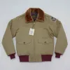 Bob Dong B-10 Bomber Jacket WWII 육군 공군 비행 의류 따뜻한 양모 늘어선 짧은 코트 Z9C8#