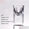 Vingglasögon bägare Crystal Glass Cup Creative Small Cups Party Drinking Charmig tjock botten Transparent Drinkware Drop Delivery Hom Dhqhs