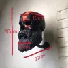 Esculturas Calavera Hueso Barba Sombrero Fantasma Soporte para Llaves Percha Soporte para Casco de Motocicleta Estante Gancho montado en la Pared Regalo de cumpleaños para el día del Padre Fresco