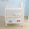 Baby Cribs Multi Functional Baby Crib Ersättningsetikett Solid Wood Portable Dial Station Dusch Rack med kudde L240320