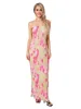 Casual Dresses Strapless Floral Bodycon Dress For Women Sexy Sleeveless Tie-Dye Long Backless Slim Fit Beach Party