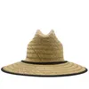 Wide Brim Hats Bucket Hats Classic Handmade Womens Lifesaving Hat Summer Beach Sun Hat Outdoor Wide Brown Panama Straw Hat J240325