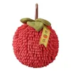 Handdoek Persimmon Handzachte Chenille Met Schattig Fruitontwerp Superabsorberend Sneldrogend Keuken Badkamer