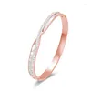 Bangle FYSARA Stainless Steel Cross Bracelet Chic Shell Jewelry For Women Wave Style Luxury Zircon Wedding Gift Friendship Chain