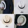 Breda brimhattar hink hattar hatt strå hatt prestanda animation rollspelande solskydd strand solen strå hatt jazz band hatt cowboy fedora hatt gäng j240325