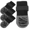 Hundkläder 4st Pet Walking Socks Outdoor Nonslip Lätt hudvänliga kattstrumpor (er)