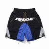 Shorts masculino rhude designer curto verão secagem rápida malha respirável cordão beachwear solto shorts esportivos para homem