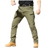 Pantalon de camouflage pour hommes, salopette multi-poches fiable et décontractée, élastique, confortable et doux, pantalon de sport, Pantales Hombre P6t6 #
