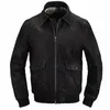 Мужской стиль, черная куртка в стиле милитари, весенняя куртка A2 размера плюс 5XL из натуральной воловьей кожи, осенние облегающие пальто Aviati из натуральной кожи q9R4 #