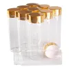 Bocaux 24 pièces 45 ml 30*90mm bouteilles en verre avec bouchons dorés bouteilles d'épices de parfum en verre Transparent récipient en verre