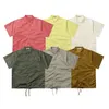 エッセンシャルスシャツショーツデザイナーメンズショーツESSフォグダブルロウ群群織りのセミショートスリーブのシャツの男性と女性の夏