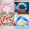 Decoração de mesa balão arco kit bebê mostrar festa aniversário decoração do casamento pólo fibra ajustável balão expositor arco mesa