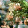 Рождественские украшения для вечеринок Поддельные конфеты Яркие цветные украшения для рождественской елки Праздничная подвеска с дизайном ремешка для набора Прямая доставка Otpjm