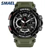 Smael Brand Men Watches Men Army Sport Army Sport ha guidato l'allarme orologio digitale Data 1702 Relogio Masculino Esportivo Militar2146