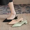 Dress Shoes Fashion Summer Women Pumps Woman Buckle Beige Single Square Heels Comfortable Party