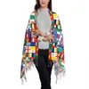 Sarongs feminino Big 60 Face World Flags Sconsts Womens Inverno e outono Tamel macio Pacote Pacote International Lenves 240325