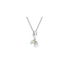 Pendant necklace sterling silver rainbow chain collarbone chain lover's zircon necklace light luxury high-end European and American style 2403254