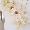 Accessoires d'arc de mariage à fleurs décoratives, Arrangement de rangée de fleurs en croissant, boule de Table, fond de réception-cadeau pour bébé