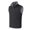 Gilets pour hommes Hommes hiver gilet sans manches col montant couleur unie polaire épais garder au chaud plus taille protection du cou gilet pour tous les jours