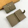 Topp original läderdesignerkorthållare Fashionabla passskydd med orange plånbok för kvinnor och män Lady Card Bags Purse Case2024