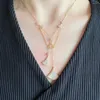 Kedjor Högkvalitativ zirkon Fritillaria kjolhalsband utsökt mångsidiga smycken för kvinnors festivaler
