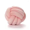 Decorative Figurines DIY Hand Knot Pillow Back Car Cushion Lumbar Pentacyclic Ring Chair Sofa Seat Soft Office Rest Ball Hug