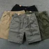 Herren-Shorts, Herren-Shorts, Sommer-Shorts aus reiner Baumwolle, lässig, neue hochwertige Business-Social-Shorts, Herren-Bermuda, lockere Luxus-Khaki-Jogginghose, 24325