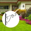 Baskets 2Pcs Metal Plant Bracket Hanger Plants Wall Hanging Hook For Home Garden Planter Balcony Decoration Wall Planter Hanger Hooks