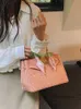 Bk Crocodile Bags Trusted Luxury Sac à main Sac à main pour femmes 2024 Nouvel été Rose Texture haut de gamme Niche Crocodile Modèle Platinum Bag Lig ont le logo HBKS