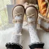 Casual schoenen Originele Japanse Lolita dames schattige strik Retro ronde neus Klein leer All-match zacht zusterplatform