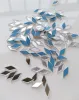 Autocollants Paquet de 300 pièces de petit miroir en diamant acrylique découpé au laser sans bande arrière de 1,5 mm d'épaisseur, mini miroir en mosaïque acrylique en diamant