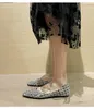 Chaussures décontractées à bout pointu pour femme avec strass et bateau