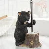 Brushes Creative Bear Shape Resin Toilet Brush Classic American Style wc Accessories Toilet Bathroom Accessories