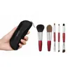 Mini Makeup Brushes Set 5 Pcs Eye Shadow Foundation Powder Eyelash Lip Concealer Blush Make Up Brush Set Travel Portable Soft 240314