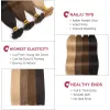 Extensions QHP Straight Human Fusion Hair Nail U Tip Machine Made Remy Human Hair Extensions 0.8G/PCS Muticolor