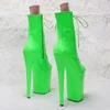 Dance Shoes 23CM/9inches PU Upper Modern Sexy Nightclub Pole High Heel Platform Women's Ankle Boots 019