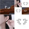 Stud Earrings Zhenchengda Water Drop Diamond Womens S925 Pure Sier Ear Jewelry European And American Foreign Trade Delivery Otcqv